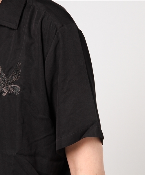 JACKROSE（ジャックローズ）の「オープンカラー刺繍シャツ（シャツ/ブラウス・メンズ・ブラック/ホワイト/ピンク・L/M）」の7枚目の写真