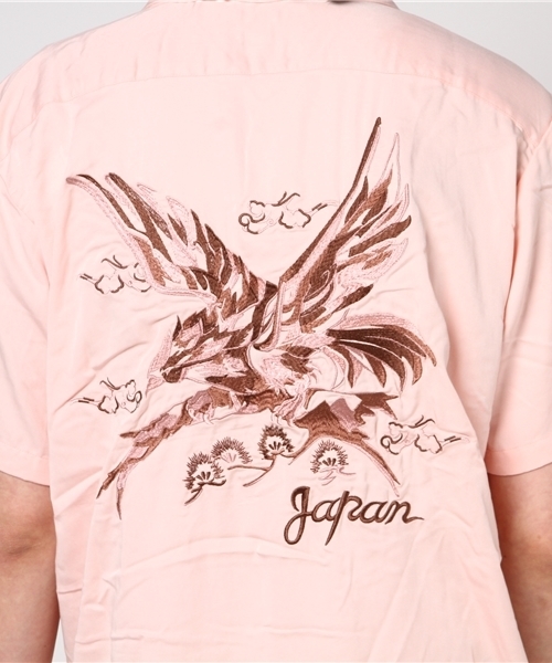 JACKROSE（ジャックローズ）の「オープンカラー刺繍シャツ（シャツ/ブラウス・メンズ・ブラック/ホワイト/ピンク・L/M）」の4枚目の写真