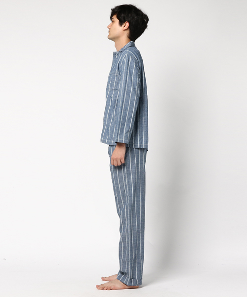 THE DAY(ザデイ)の「【Denime×THEDAY】コラボパジャマセット(シャツ/ブラウス・メンズ・ブルー・FREE)」の2枚目の写真