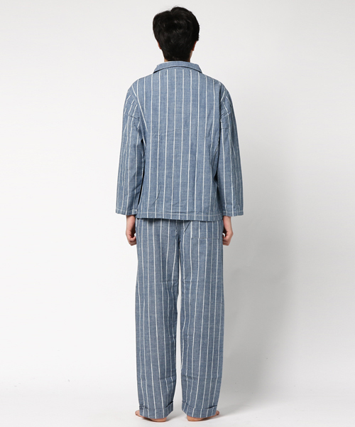 THE DAY(ザデイ)の「【Denime×THEDAY】コラボパジャマセット(シャツ/ブラウス・メンズ・ブルー・FREE)」の4枚目の写真