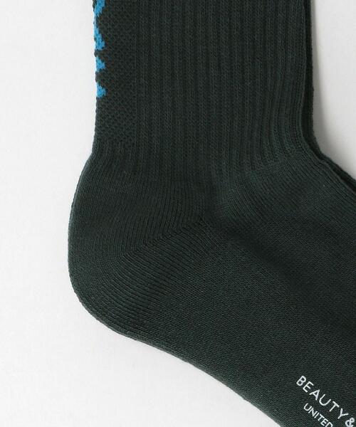 BEAUTY&YOUTH UNITED ARROWS（ビューティーアンドユースユナイテッドアローズ）の「BY ロゴ ソックス（ソックス/靴下・メンズ・ホワイト/ブラック/オレンジ/パープル/ケリー/ライム/ネイビー/コバルトブルー/ベージュ/オフホワイト/グレー/イエロー/ピンク・FREE）」の21枚目の写真