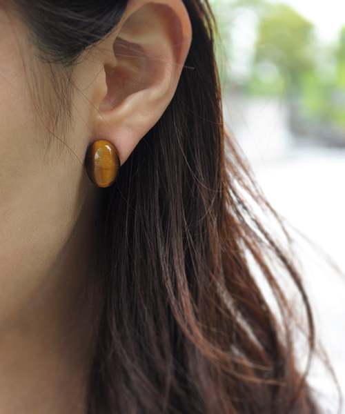 anq.（アンク）の「「anq.」OneStoneイヤリング (アゲート・ハウライト・コーラル)（イヤリング・レディース・ライトグリーン/ブラウン/グリーン/ピンク/オレンジ/ライトブラック/オレンジ系その他/レッド/ブラック/ホワイト/グリーン系その他/ターコイズブルー/ホワイト系その他/レッド系その他/ダークブラウン/ダークブラック/グレー・ONE SIZE）」の8枚目の写真