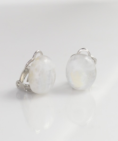 anq.（アンク）の「「anq.」OneStoneイヤリング (アゲート・ハウライト・コーラル)（イヤリング・レディース・ライトグリーン/ブラウン/グリーン/ピンク/オレンジ/ライトブラック/オレンジ系その他/レッド/ブラック/ホワイト/グリーン系その他/ターコイズブルー/ホワイト系その他/レッド系その他/ダークブラウン/ダークブラック/グレー・ONE SIZE）」の2枚目の写真