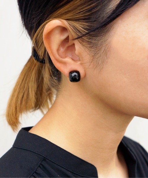 anq.（アンク）の「「anq.」OneStoneイヤリング (アゲート・ハウライト・コーラル)（イヤリング・レディース・ライトグリーン/ブラウン/グリーン/ピンク/オレンジ/ライトブラック/オレンジ系その他/レッド/ブラック/ホワイト/グリーン系その他/ターコイズブルー/ホワイト系その他/レッド系その他/ダークブラウン/ダークブラック/グレー・ONE SIZE）」の18枚目の写真