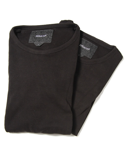 rehacer(レアセル)の「rehacer : 2pack crew neck fraise cutsew(Tシャツ/カットソー・メンズ・アイボリー/ホワイト系その他/ブラック×グレー/ネイビー/グレー/ブラック・SMALL/MEDIUM/X-LARGE/LARGE)」の12枚目の写真