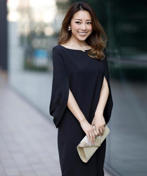 Doula Doula（ドゥーラドゥーラ）の「ドルマンワンピ―スドレス（ドレス・レディース・ブラック/ネイビー/ライトベージュ/モカ/ライトグレー/ライトピンク/ブルー・M/L）」の16枚目の写真