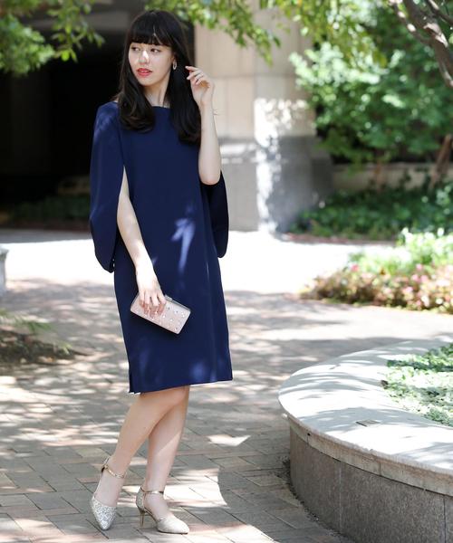 Doula Doula（ドゥーラドゥーラ）の「ドルマンワンピ―スドレス（ドレス・レディース・ブラック/ネイビー/ライトベージュ/モカ/ライトグレー/ライトピンク/ブルー・M/L）」の9枚目の写真