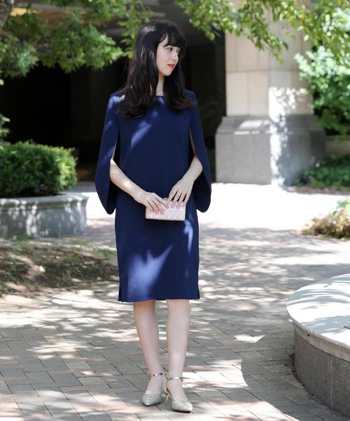 Doula Doula（ドゥーラドゥーラ）の「ドルマンワンピ―スドレス（ドレス・レディース・ブラック/ネイビー/ライトベージュ/モカ/ライトグレー/ライトピンク/ブルー・M/L）」の8枚目の写真