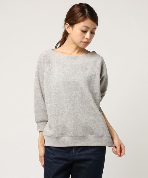 niko and...（ニコアンド）の「オリジナルラメオフショルダー裏毛プルーオーバー（Tシャツ/カットソー・レディース・ベージュ/ネイビー/グレー・MEDIUM/LARGE）」の17枚目の写真