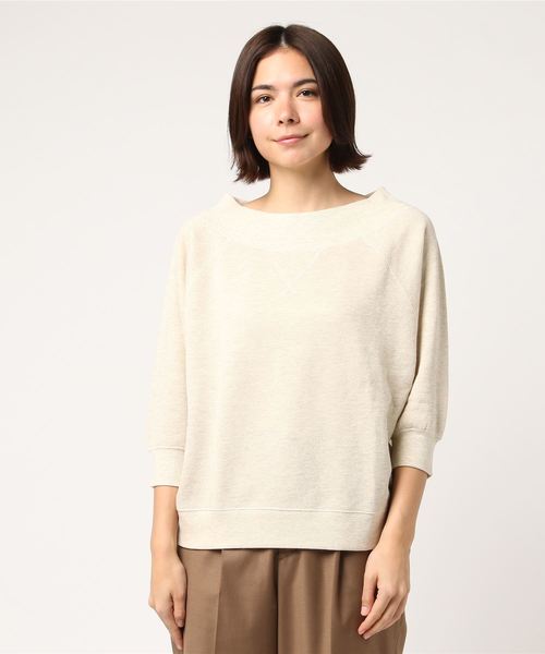 niko and...（ニコアンド）の「オリジナルラメオフショルダー裏毛プルーオーバー（Tシャツ/カットソー・レディース・ベージュ/ネイビー/グレー・MEDIUM/LARGE）」の10枚目の写真