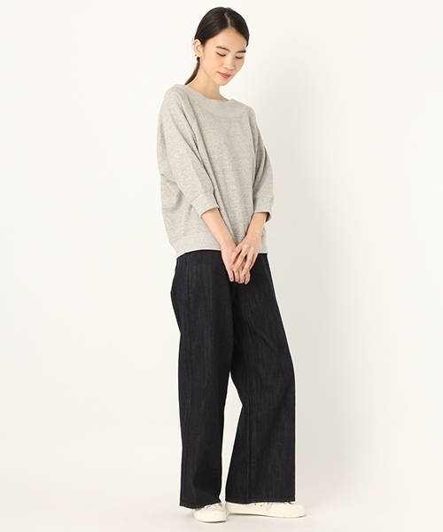 niko and...（ニコアンド）の「オリジナルラメオフショルダー裏毛プルーオーバー（Tシャツ/カットソー・レディース・ベージュ/ネイビー/グレー・MEDIUM/LARGE）」の15枚目の写真