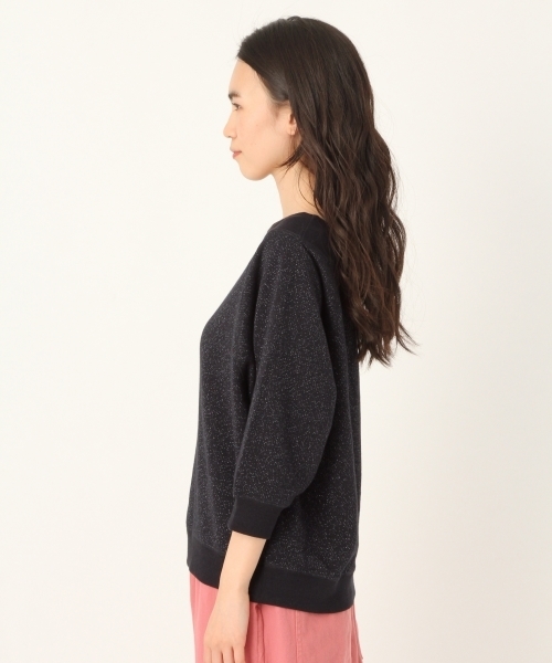 niko and...（ニコアンド）の「オリジナルラメオフショルダー裏毛プルーオーバー（Tシャツ/カットソー・レディース・ベージュ/ネイビー/グレー・MEDIUM/LARGE）」の19枚目の写真