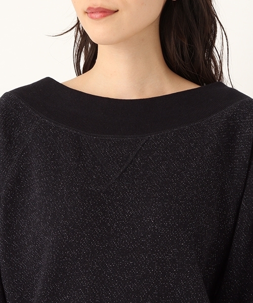 niko and...（ニコアンド）の「オリジナルラメオフショルダー裏毛プルーオーバー（Tシャツ/カットソー・レディース・ベージュ/ネイビー/グレー・MEDIUM/LARGE）」の11枚目の写真