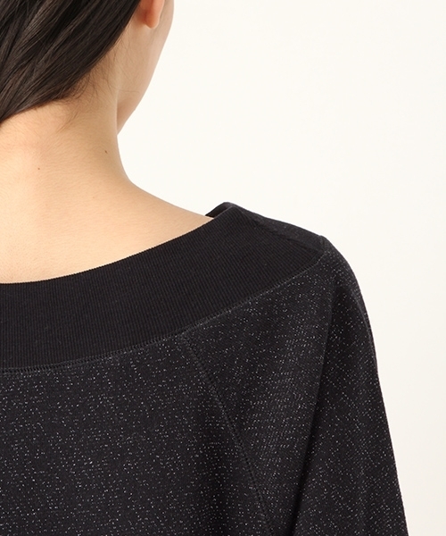 niko and...（ニコアンド）の「オリジナルラメオフショルダー裏毛プルーオーバー（Tシャツ/カットソー・レディース・ベージュ/ネイビー/グレー・MEDIUM/LARGE）」の13枚目の写真