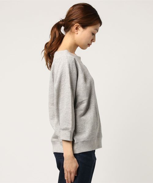 niko and...（ニコアンド）の「オリジナルラメオフショルダー裏毛プルーオーバー（Tシャツ/カットソー・レディース・ベージュ/ネイビー/グレー・MEDIUM/LARGE）」の5枚目の写真