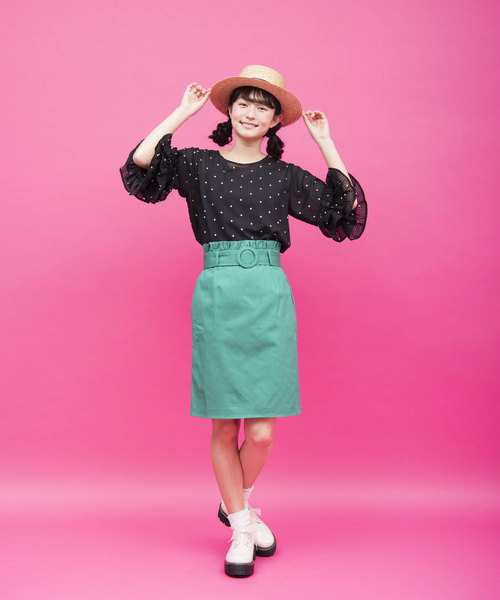 OLIVE des OLIVE(オリーブデオリーブ)の「カンカン 帽(ハット・レディース・ブラウン/ブラック・FREE)」の6枚目の写真