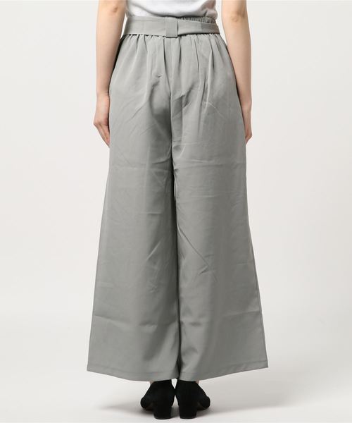 fifth（フィフス）の「ウエストリボンとろみワイドロングパンツ（その他パンツ・レディース・アイボリー/ベージュ/ネイビー/ブラック/グレー・MEDIUM）」の15枚目の写真