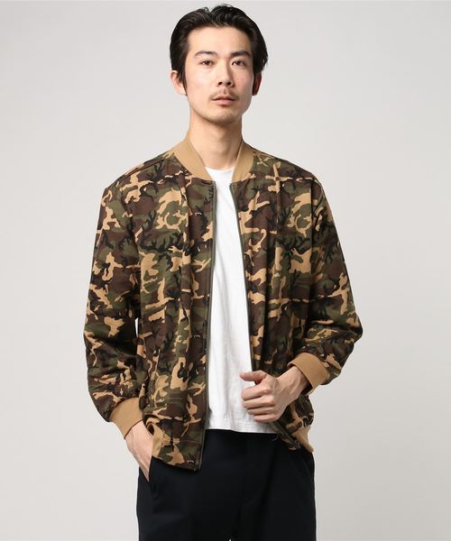 VENCEEXCHANGE(ヴァンスエクスチェンジ)の「ミニ裏毛迷彩柄MA-1 (MA-1・メンズ・ブラック/ダークオリーブ・MEDIUM/LARGE)」の7枚目の写真