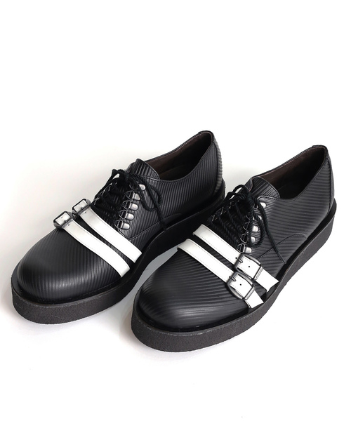 SHAREEF（シャリーフ）の「BALMORAL RUBBER SOLE（ドレスシューズ・メンズ・ネイビー/レッド/オレンジ/ブラック・1/2/3）」の7枚目の写真