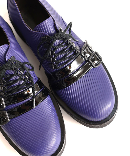 SHAREEF（シャリーフ）の「BALMORAL RUBBER SOLE（ドレスシューズ・メンズ・ネイビー/レッド/オレンジ/ブラック・1/2/3）」の8枚目の写真