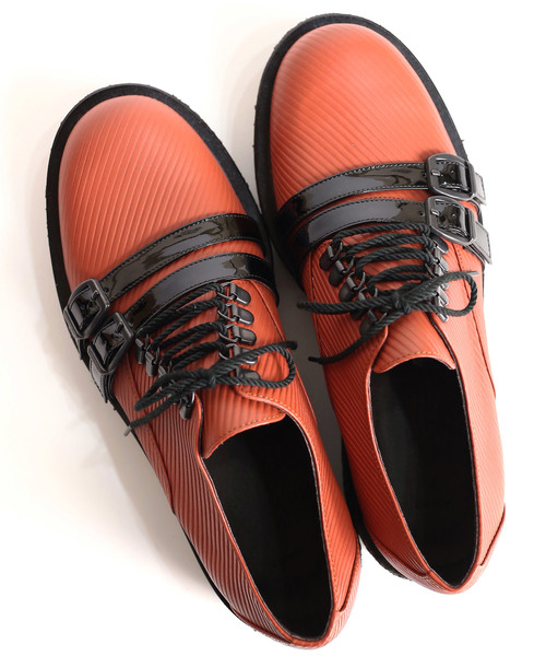 SHAREEF（シャリーフ）の「BALMORAL RUBBER SOLE（ドレスシューズ・メンズ・ネイビー/レッド/オレンジ/ブラック・1/2/3）」の16枚目の写真