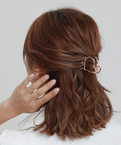 Esime（エシミー）の「ハート バレッタ（バレッタ/ヘアクリップ・レディース・ゴールド/シャンパン/シルバー/ブラック系その他/シルバー系その他/ゴールド系その他・FREE）」の14枚目の写真