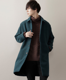 MONO-MART | メルトンT/R シャギーオーバーサイズステンカラーコート(ステンカラーコート)