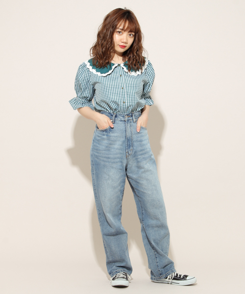 apres jour（アプレジュール）の「刺繍襟アソートブラウス【ZOZOTOWN限定アイテム】（シャツ/ブラウス・レディース・オフホワイト/グリーン系その他/ブラウン系その他・フリー）」の8枚目の写真