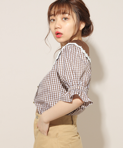 apres jour（アプレジュール）の「刺繍襟アソートブラウス【ZOZOTOWN限定アイテム】（シャツ/ブラウス・レディース・オフホワイト/グリーン系その他/ブラウン系その他・フリー）」の11枚目の写真