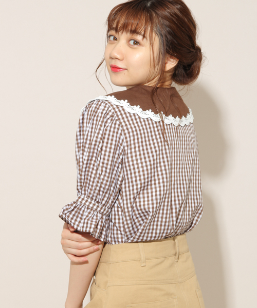 apres jour（アプレジュール）の「刺繍襟アソートブラウス【ZOZOTOWN限定アイテム】（シャツ/ブラウス・レディース・オフホワイト/グリーン系その他/ブラウン系その他・フリー）」の12枚目の写真