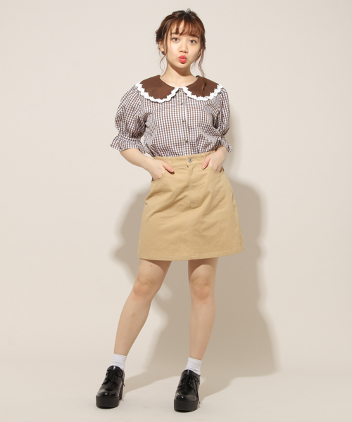 apres jour（アプレジュール）の「刺繍襟アソートブラウス【ZOZOTOWN限定アイテム】（シャツ/ブラウス・レディース・オフホワイト/グリーン系その他/ブラウン系その他・フリー）」の13枚目の写真