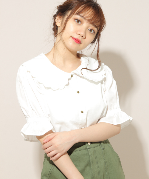 apres jour（アプレジュール）の「刺繍襟アソートブラウス【ZOZOTOWN限定アイテム】（シャツ/ブラウス・レディース・オフホワイト/グリーン系その他/ブラウン系その他・フリー）」の15枚目の写真