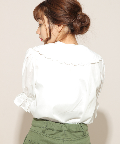 apres jour（アプレジュール）の「刺繍襟アソートブラウス【ZOZOTOWN限定アイテム】（シャツ/ブラウス・レディース・オフホワイト/グリーン系その他/ブラウン系その他・フリー）」の17枚目の写真