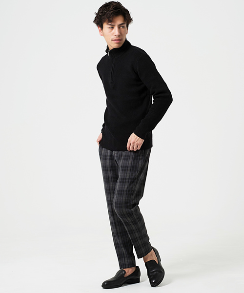 GOSTAR DE FUGA（ゴスタール ジフーガ）の「スタンドファスナーニット（ニット/セーター・メンズ・ブラック/ミックスグレー・M/L）」の3枚目の写真