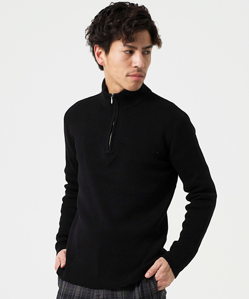 GOSTAR DE FUGA（ゴスタール ジフーガ）の「スタンドファスナーニット（ニット/セーター・メンズ・ブラック/ミックスグレー・M/L）」の10枚目の写真