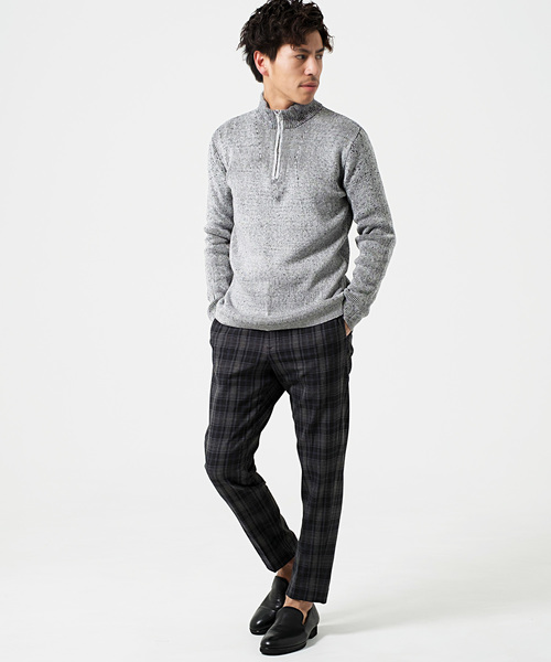 GOSTAR DE FUGA（ゴスタール ジフーガ）の「スタンドファスナーニット（ニット/セーター・メンズ・ブラック/ミックスグレー・M/L）」の7枚目の写真