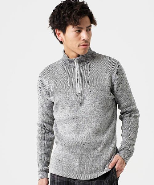 GOSTAR DE FUGA（ゴスタール ジフーガ）の「スタンドファスナーニット（ニット/セーター・メンズ・ブラック/ミックスグレー・M/L）」の15枚目の写真