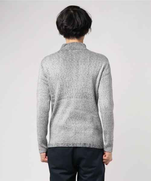 GOSTAR DE FUGA（ゴスタール ジフーガ）の「スタンドファスナーニット（ニット/セーター・メンズ・ブラック/ミックスグレー・M/L）」の14枚目の写真