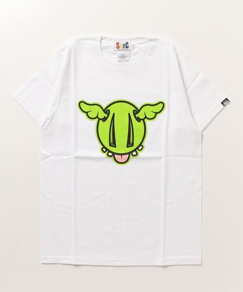 Sync.(スィンク)の「Sync. 【D*FACE】 TEE "D*DOG"(Tシャツ/カットソー・メンズ・ヘザーグレー/レッド/ホワイト/ブラック/ヘザ-グレー・LARGE/SMALL/MEDIUM/X-LARGE)」の2枚目の写真