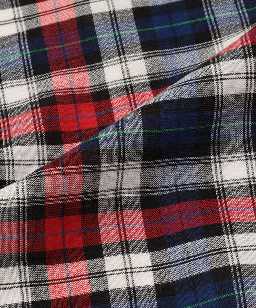 SHIPS JET BLUE（シップスジェットブルー）の「SHIPS JET BLUE: マドラスチェック チーフ（バンダナ/スカーフ・メンズ・レッド/オリーブ/イエロー/グリーン・ONE SIZE）」の5枚目の写真