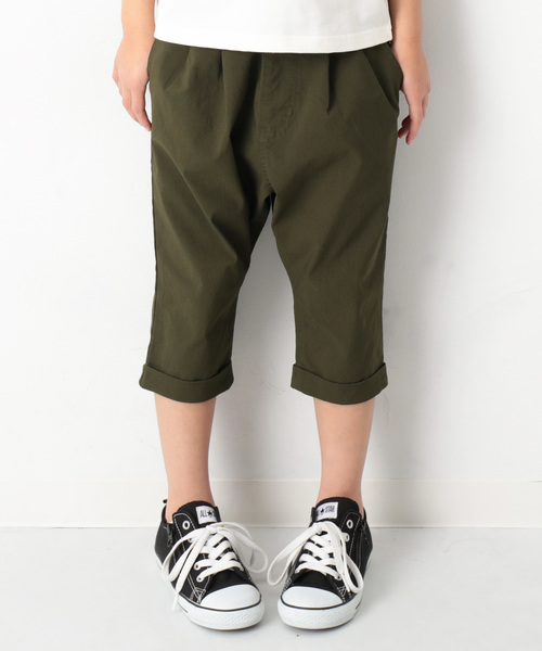 devirock(デビロック)の「サルエルタック7分丈パンツ(その他パンツ・キッズ・オフホワイト/テラコッタ/ベージュ/スモークピンク/ブラック/カーキ・140cm/80cm/130cm/120cm/90cm/95cm/110cm/160cm/100cm/150cm)」の5枚目の写真