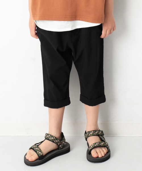 devirock(デビロック)の「サルエルタック7分丈パンツ(その他パンツ・キッズ・オフホワイト/テラコッタ/ベージュ/スモークピンク/ブラック/カーキ・140cm/80cm/130cm/120cm/90cm/95cm/110cm/160cm/100cm/150cm)」の1枚目の写真