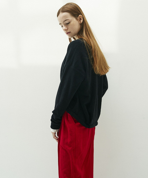 ROOPTOKYO(ループトウキョウ)の「tHING FABRICS/シングファブリックス TF Tuck blazer(ノーカラージャケット・レディース・ブラック/ベージュ/グレー・FREE)」の12枚目の写真