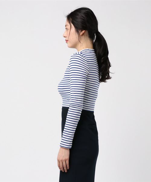 WEGO（ウィゴー）の「WEGO/柄ハイネックTシャツ（Tシャツ/カットソー・レディース・ホワイト/ブラック/ブルー/レッド・FREE）」の14枚目の写真