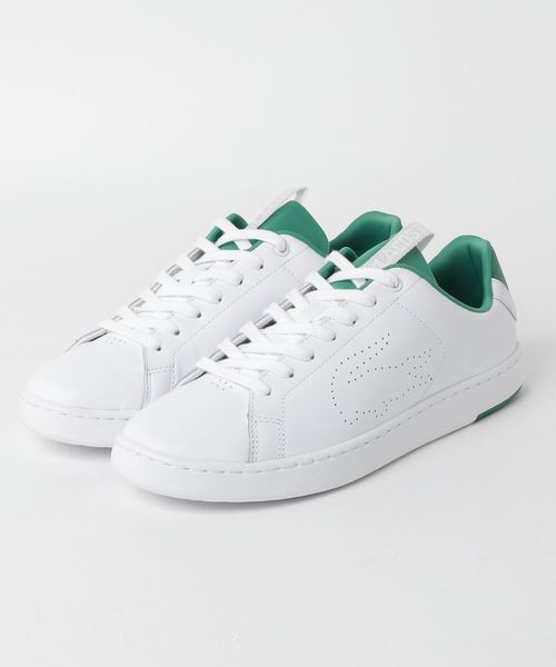 LACOSTE(ラコステ)の「スニーカー LACOSTE CARNABY EVO LIGHT WT1191 SMA0015 082(スニーカー・レディース・ホワイト×グリーン・25.0cm/26.0cm/26.5cm/27.0cm)」の1枚目の写真