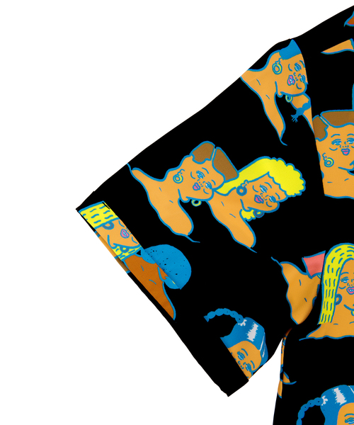 PUNYUS（プニュズ）の「ガ－ルズ開襟シャツ（シャツ/ブラウス・レディース・ベージュ/ブラック・3/4/1/2）」の5枚目の写真