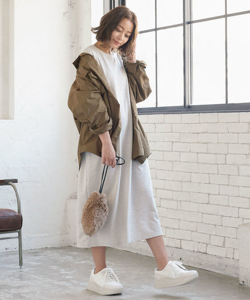 KOBE LETTUCE（コウベレタス）の「ビッグシルエットシャツジャケット（シャツ/ブラウス・レディース・ホワイト系その他/カーキ/ブラック・FREE）」の10枚目の写真