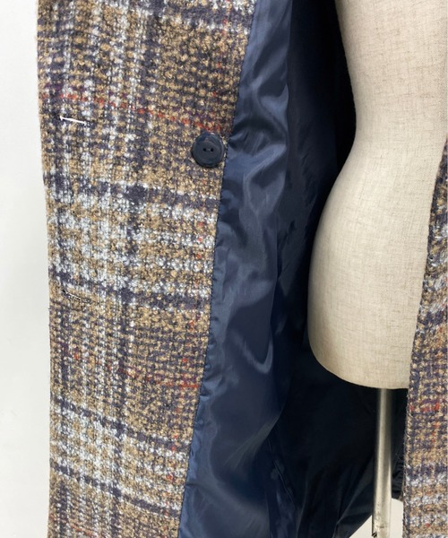 セール】ツイードチェックダブルコート（チェスターコート）｜PICCIN