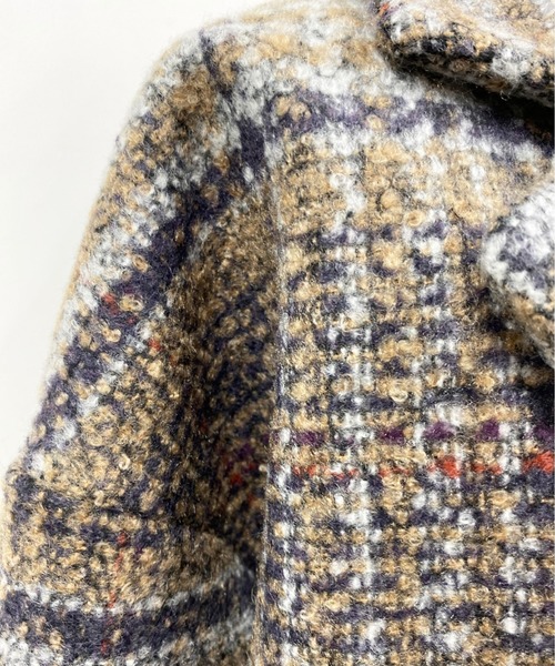 PICCIN（ピッチン）の「ツイードチェックダブルコート（チェスター