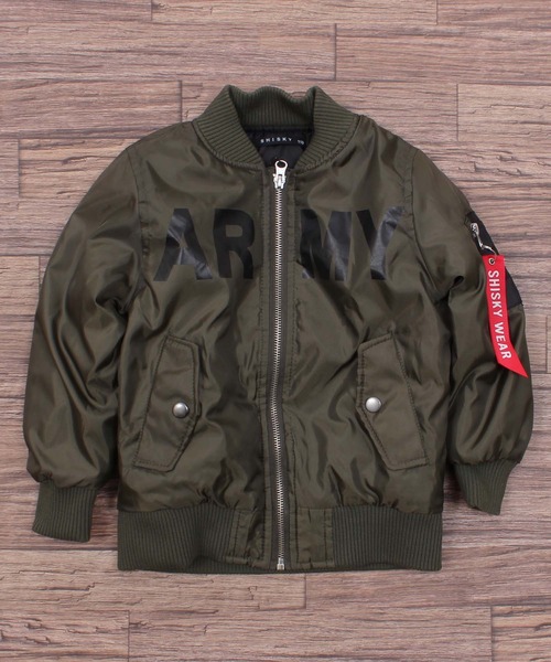 THE CASUAL（カジュアル）の「MA-1 キッズ（MA-1・キッズ・ブラック/カーキ/カモフラージュ・110/120/130/140/150/160）」の3枚目の写真